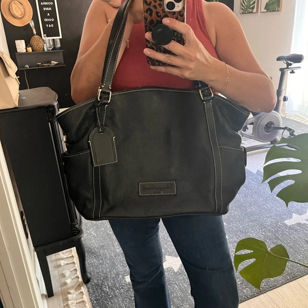 Dooney & Bourke Black Leather Kristen Tote - Picture 16 of 16